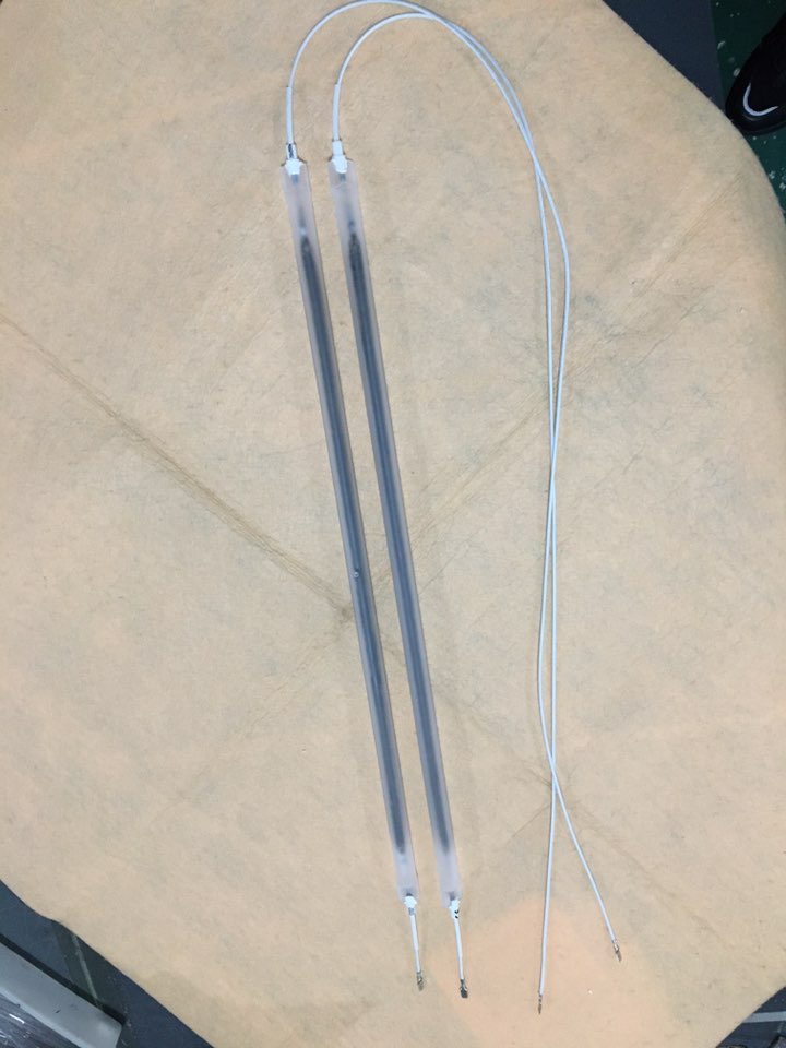 tubulär värmelampa i kolfiber