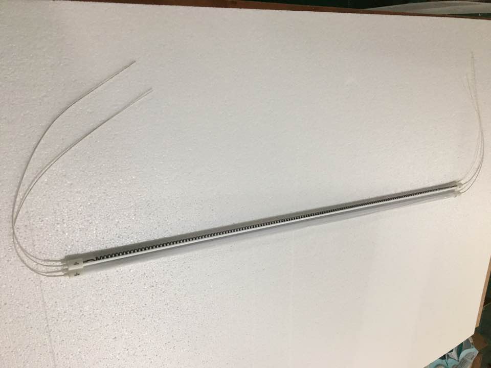 heat lamp carbon fiber ir quartz tube for printing machine