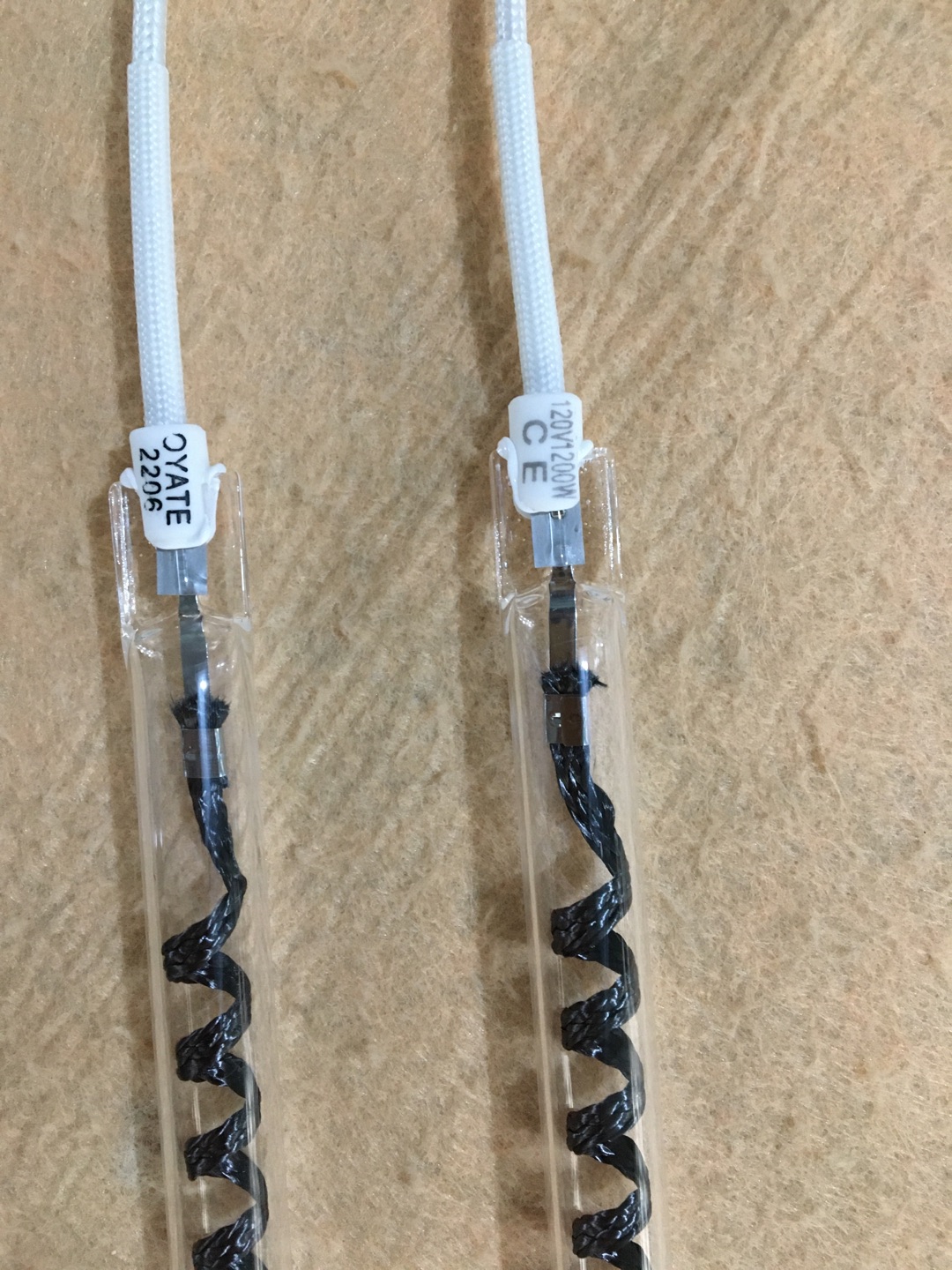 1260mm 220v 3500w Carbon Fiber Quartz Heating Tube for the Oven