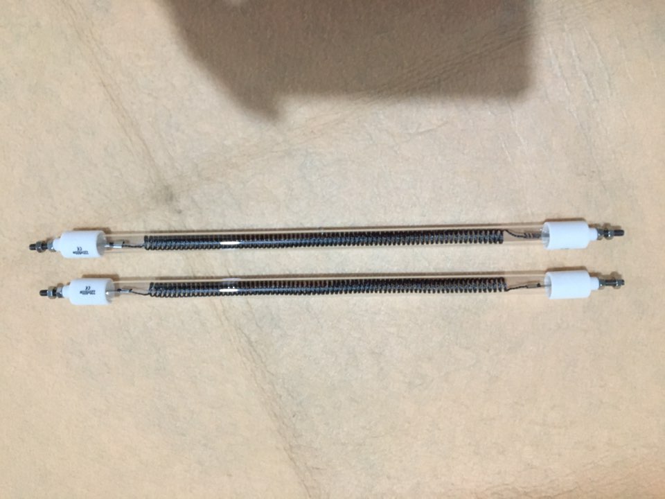 infraröd kolvärmelampa 640 mm 2600 W kolfiber värmerör